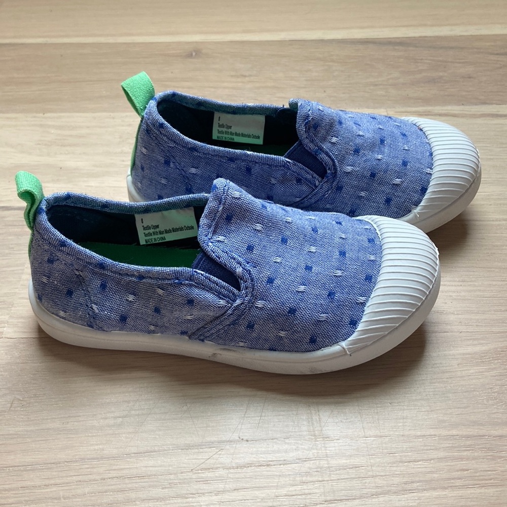 Toddler Cat & Jack Chambray Slip On Shoes (Size 8)
